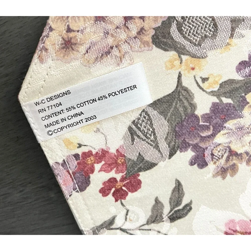 NOS Royal Palace Allysa 8 Placemats & Napkins Set Floral Cottagecore Granny Vtg
